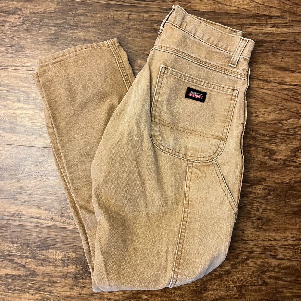 Dickie’s tan carpenter pants 28x30